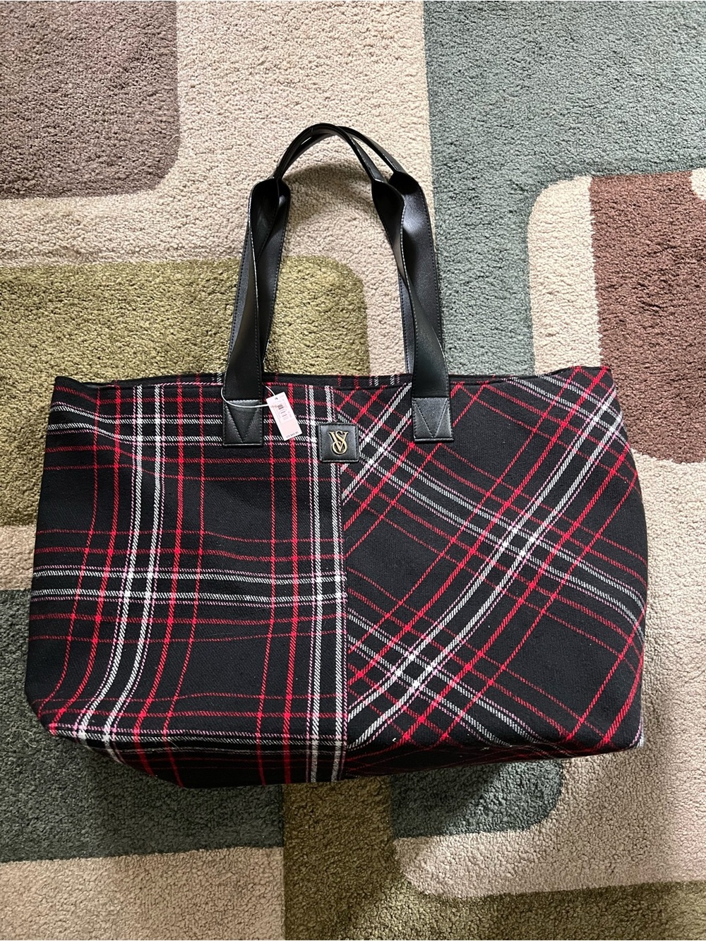 Victoria's Secret Large Plaid Tote